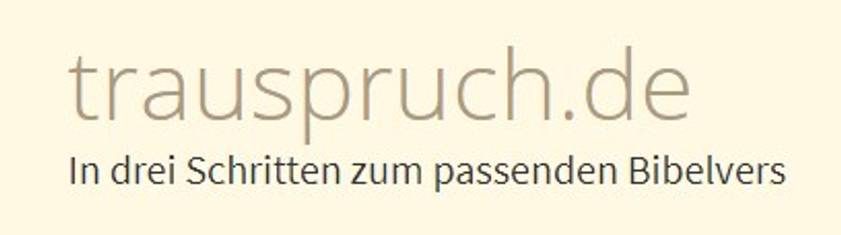 Quelle: https://www.trauspruch.de/step1.php